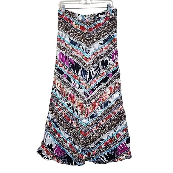 Free People Vintage Patchwork Boho Skirt - Picture 1 of 5